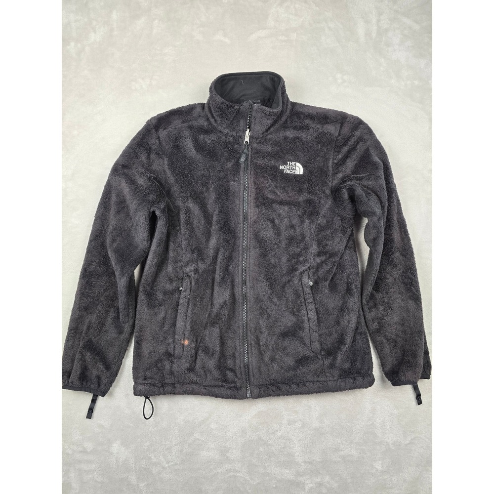 The North Face Osito Fleece Jacket Women S Black Full Zip Soft Fuzzy Plush *Read